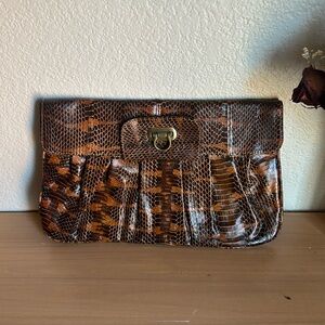 Vintage Exotic snakeskin Clutch